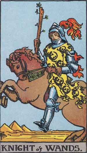 Knight of Wands tarot card