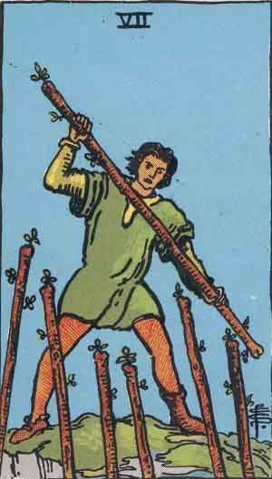Seven of Wands tarot card