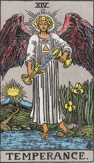 Temperance tarot card