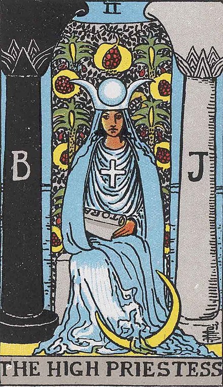 The High Priestess tarot card